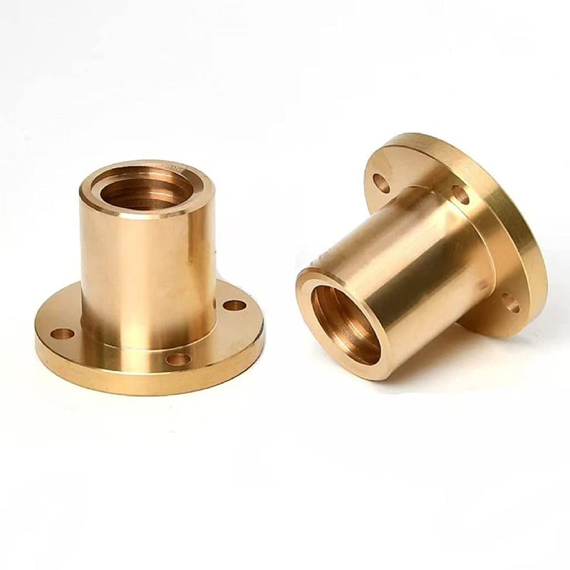 T8 Lead Screw Trapezoidal Rod 250MM Length Pitch 2MM Lead 12MM with Brass Nut - Image 4